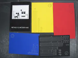 Gerrit Rietveld - Bouwplaat Rietveld Schroderhuis te Utecht kopen? Bied vanaf 50!