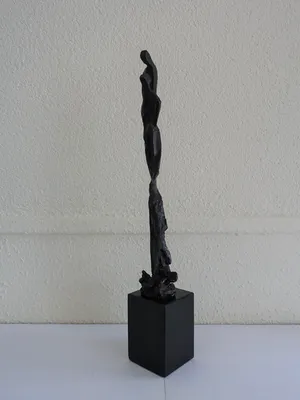 Brons (Onbekend) - "geliefden" in brons op natuurstenen sokkel kopen? Bied vanaf 75!