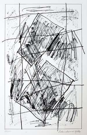 Jan Schoonhoven - Formatie, zeefdruk verkocht voor € 275!