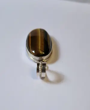 Nieuw Grote tijgeroog hanger 925 zilver kopen? Bied vanaf 55!