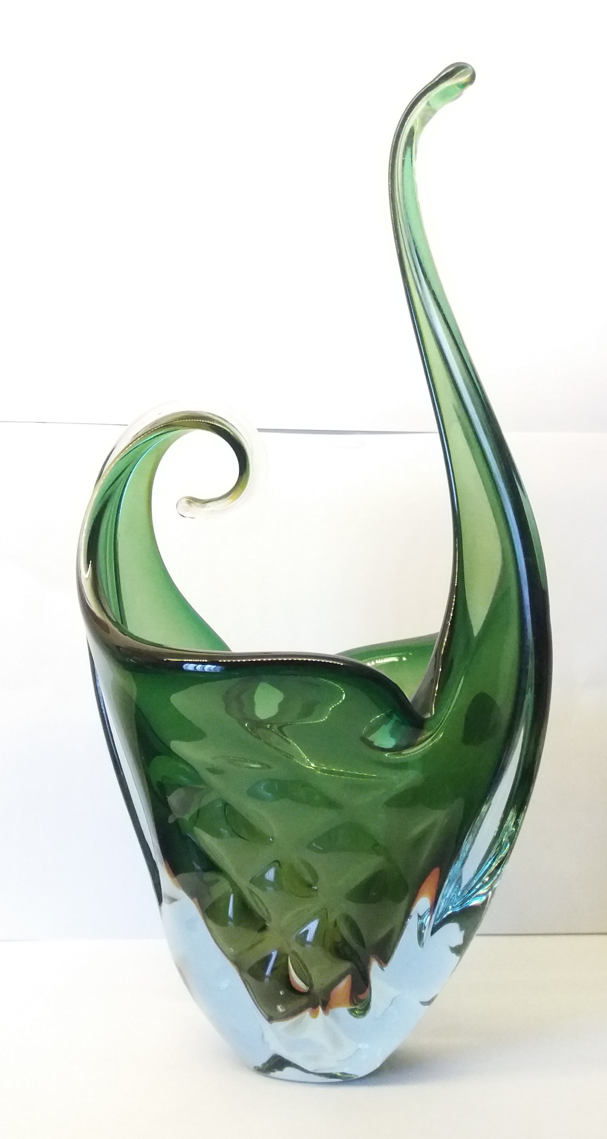 Niet of onleesbaar gesigneerd - Groene Murano Made in italie Glass kopen? Bied vanaf 1!