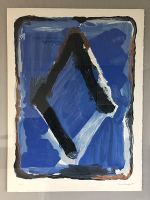 Bram Bogart - Mooie zeefdruk achter plexi box kopen? Bied vanaf 450!