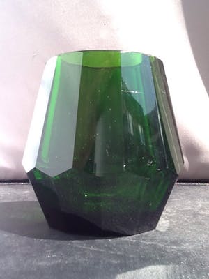 Moser - Facet geslepen kristallen vaas. kopen? Bied vanaf 35!