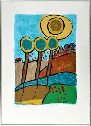 Clemens Briels - Herfst in Limburg (mooi gelijst!) verkocht voor € 185!