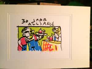 Herman Brood - 30 jaar Alliance - zeefdruk verkocht voor € 125!