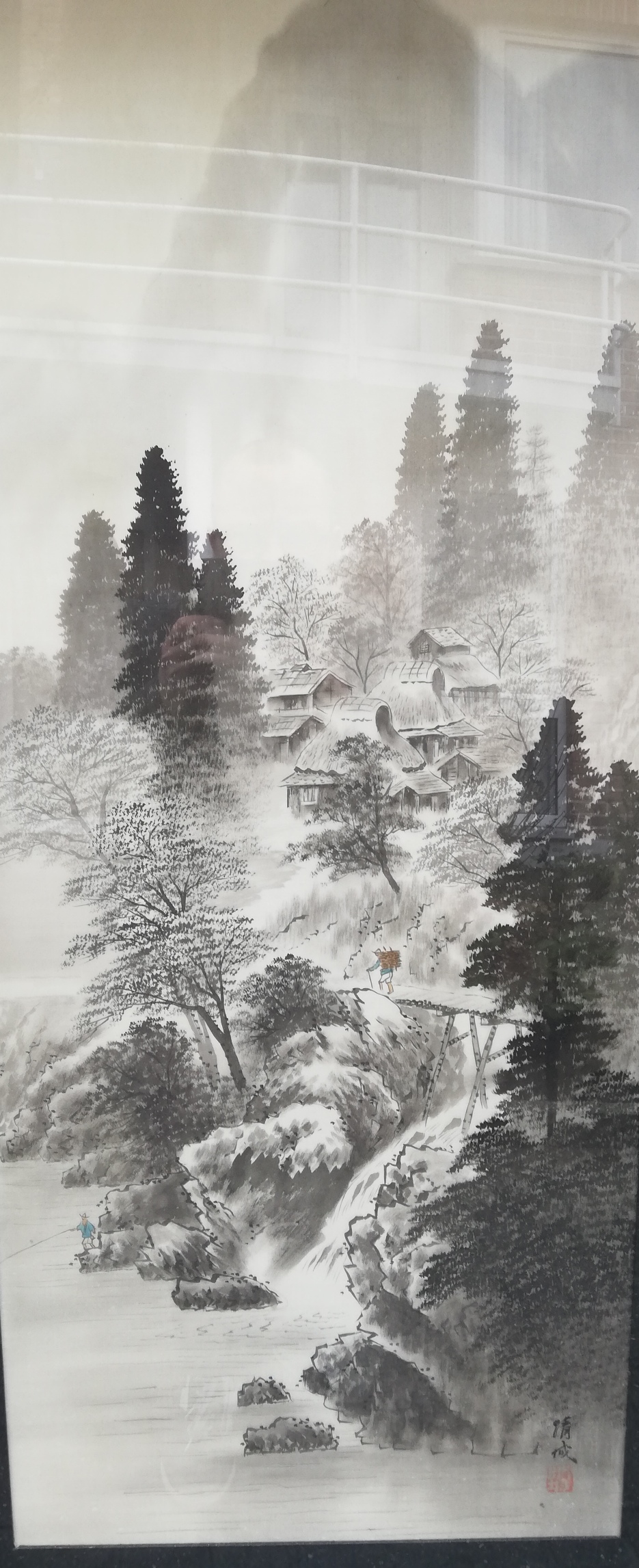 Niet of onleesbaar gesigneerd - Aziatische landschap kopen? Bied vanaf 1!