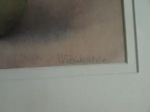 Niet of onleesbaar gesigneerd - Ingelijste aquarel , Bloemstilleven – onduidelijke signatuur… kopen? Bied vanaf 1!