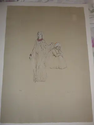 Leonor Fini - Originele ets "Twee vrouwen" kopen? Bied vanaf 50!