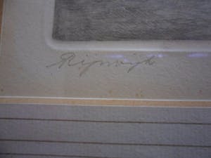 Maarten Langbroek - Ets. Titel, "Oude Kerk te Rijswijk (ZH)". kopen? Bied vanaf 15!