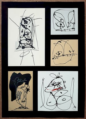 Antonio Saura - Triptico de Amsterdam, zeefdruk kopen? Bied vanaf 195!