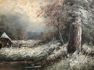 Henner Knauf - Winterlandschap kopen? Bied vanaf 50!