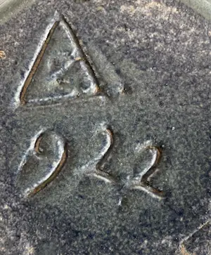 Aardewerkfabriek Katwijk en Klinkenberg Zeist - Groen blauwe art deco vaas model 922 kopen? Bied vanaf 50!