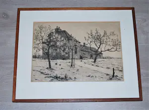 Willem Witjens - Voorjaar - ets - 1935 kopen? Bied vanaf 50!