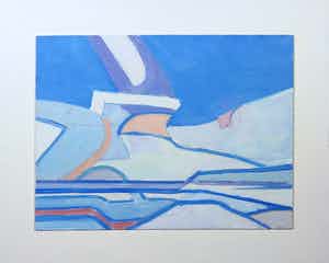 Paul Overhaus - Olieverf op board, Wolken - Ingelijst verkocht voor € 1!