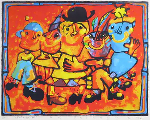 Ad Verstijnen - Zeefdruk, Dream Team - Ingelijst (Groot) kopen? Bied vanaf 50!