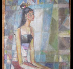 Niet of onleesbaar gesigneerd - Zittende vrouw kopen? Bied vanaf 10!