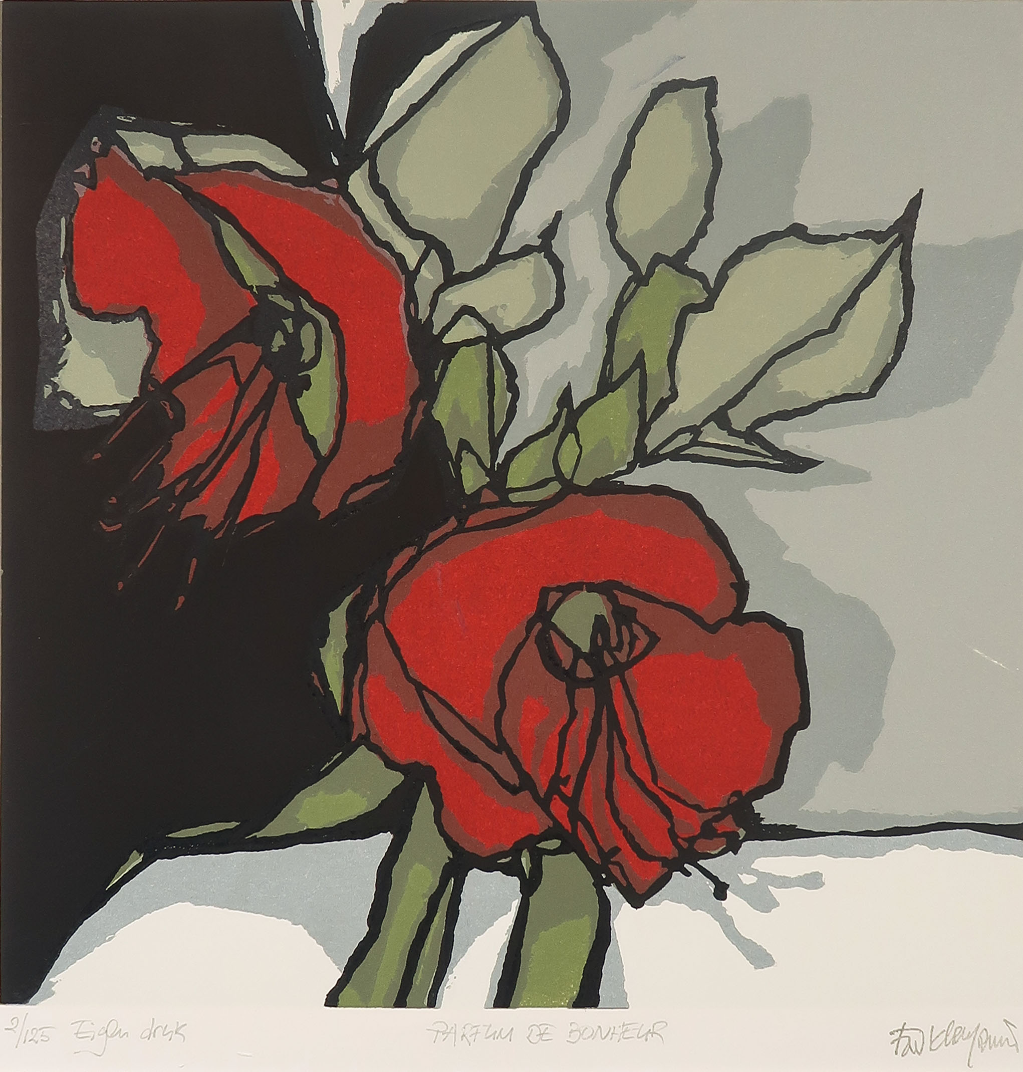 Fon Klement - Boardsnede, Parfum de Bonheur - Ingelijst kopen? Bied vanaf 20!