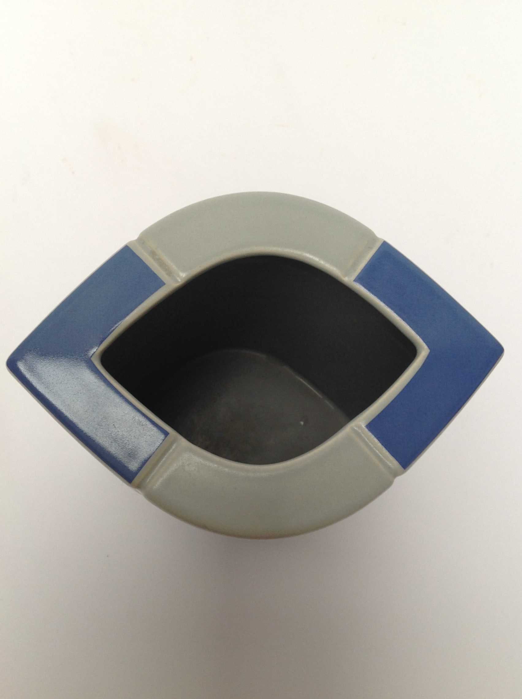 Jan van der Vaart - Schach vaas met blauwe en grijze vakken, Porselein Rosenthal  kopen? Bied vanaf 65!