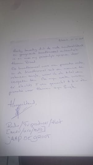 Herman Brood - Rode handgeschilderde broodtrommel kopen? Bied vanaf 100!