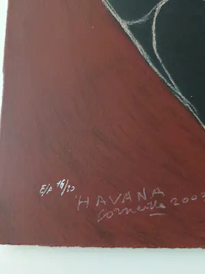 Corneille - "Havana" (La Fumeuse de Cigare) - Handgesigneerde Kleurenlitho - 2003 kopen? Bied vanaf 399!