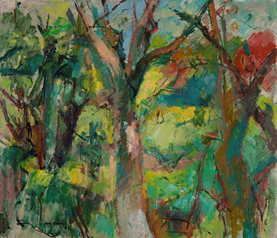 Albert Loots - Landschap No.18 - Olieverf op hardboard - gesigneerd l.o. '67 - BKR Haarlem kopen? Bied vanaf 10!