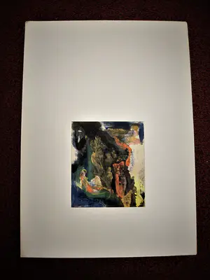 Theo Beerendonk - jaren 50 - expressionistische gemengde techniek- "twee naakten" gesigneerd kopen? Bied vanaf 52!