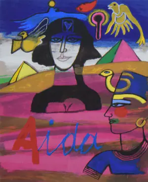 Corneille - zeefdruk - AIDA - 29/200 , gesigneerd en ingelijst kopen? Bied vanaf 149!