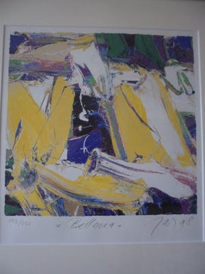 JAS - Zeefdruk. Titel, "Bellona". (mooi ingelijst) kopen? Bied vanaf 30!