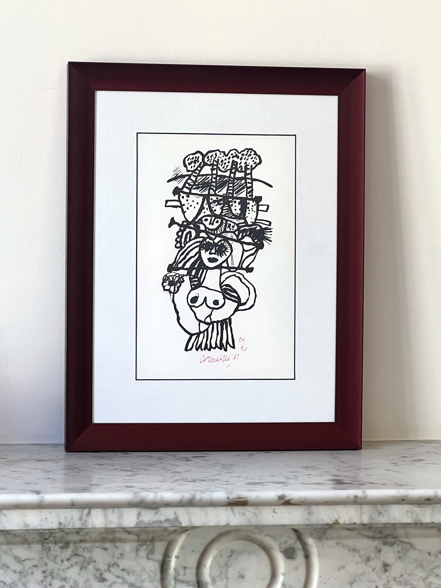 Corneille - Totem Woman - ingelijst - 19/30 kopen? Bied vanaf 250!