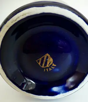 Niet of onleesbaar gesigneerd - Art Deco - Fijn Goud Afgewerkte Aardewerk Vaas - 1920/1930 kopen? Bied vanaf 1!