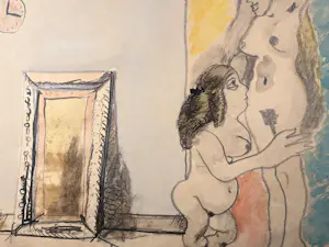 Ed Dukkers - Twee naakten in een interieur kopen? Bied vanaf 100!