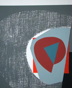 Georges Breuil - Abstracte compositie - 1954 - Originele zeefdruk, gesigneerd en genummerd kopen? Bied vanaf 160!