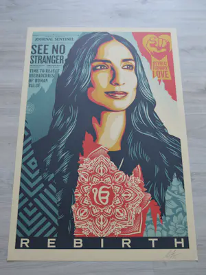 Shepard Fairey - Rebirth - gesigneerd kopen? Bied vanaf 1!