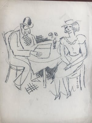 Herman Bieling - Vijf tekeningen/schetsen in één koop! kopen? Bied vanaf 1!