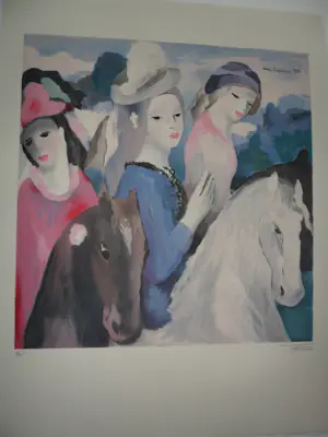 Marie Laurencin - Litho, Drie vrouwen met paarden / Orphelins d'Auteuil kopen? Bied vanaf 45!