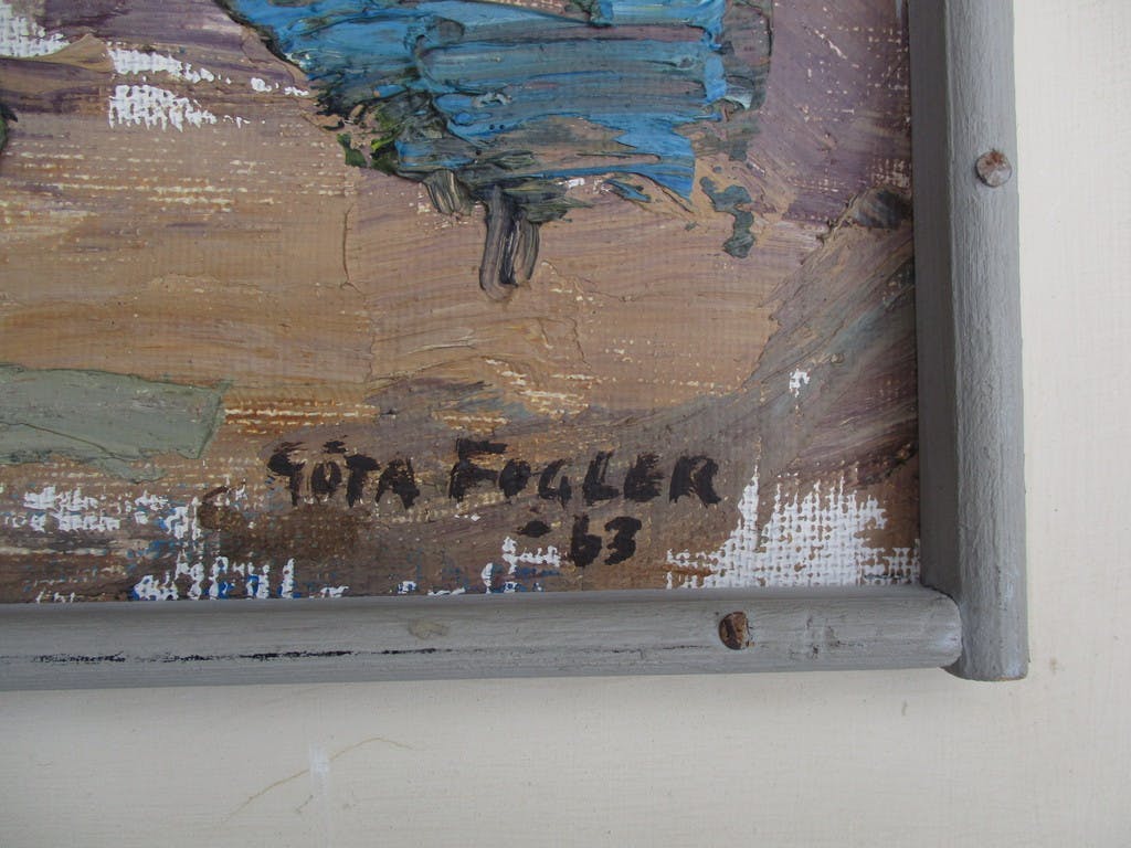 Gota Fogler - Gota Fogler: Olieverf op doek op paneel, Landschap kopen? Bied vanaf 75!