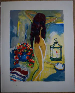 Kees van Dongen - Houtgravure - L`adolescente au miroir kopen? Bied vanaf 50!