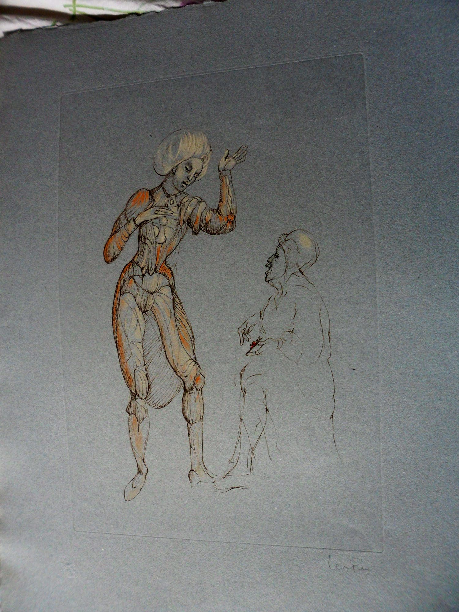 Leonor Fini - Originele ets "Scène de Théatre" kopen? Bied vanaf 40!