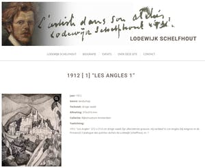 Lodewijk Schelfhout - Les Angles I, droge naald ets (5e staat) kopen? Bied vanaf 475!
