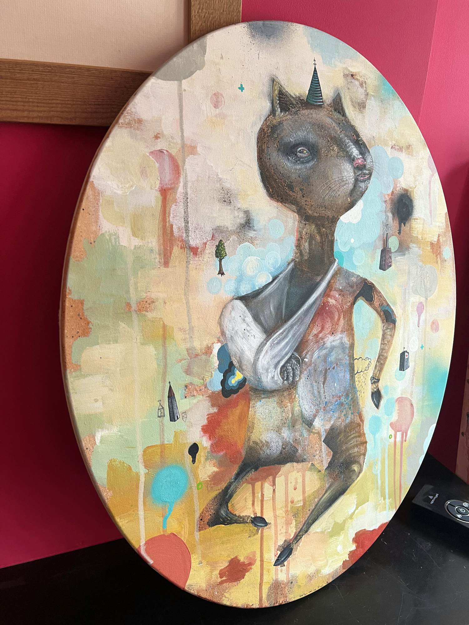 Collin van der Sluijs - Poes op doek kopen? Bied vanaf 1500!