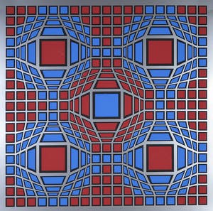 Victor Vasarely - Zeefdruk, Prent 190 kopen? Bied vanaf 1!