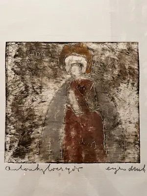 Anton Heyboer - Kleurenets met Madonna Eigen Druk gedateerd 1985 en gesigneerd. kopen? Bied vanaf 159!