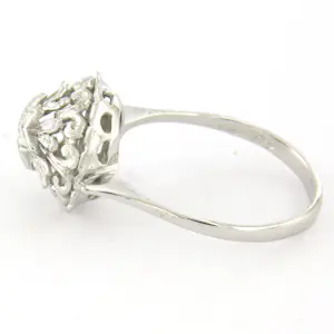 18k wit gouden ring met briljant geslepen diamant tot. 0.03ct – F/G - VS/SI kopen? Bied vanaf 310!