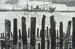 Jos van den Berg - Westerschelde, ets verkauft für € 50!