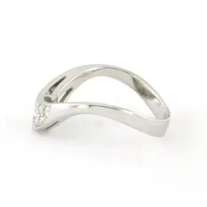 14k wit gouden ring met briljant geslepen diamant tot. 0.40ct – F/G - VS/SI kopen? Bied vanaf 460!