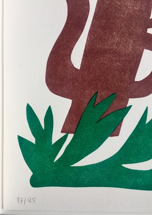 Klaas Gubbels - linosnede uit 1998 - oplage 125. kopen? Bied vanaf 175!