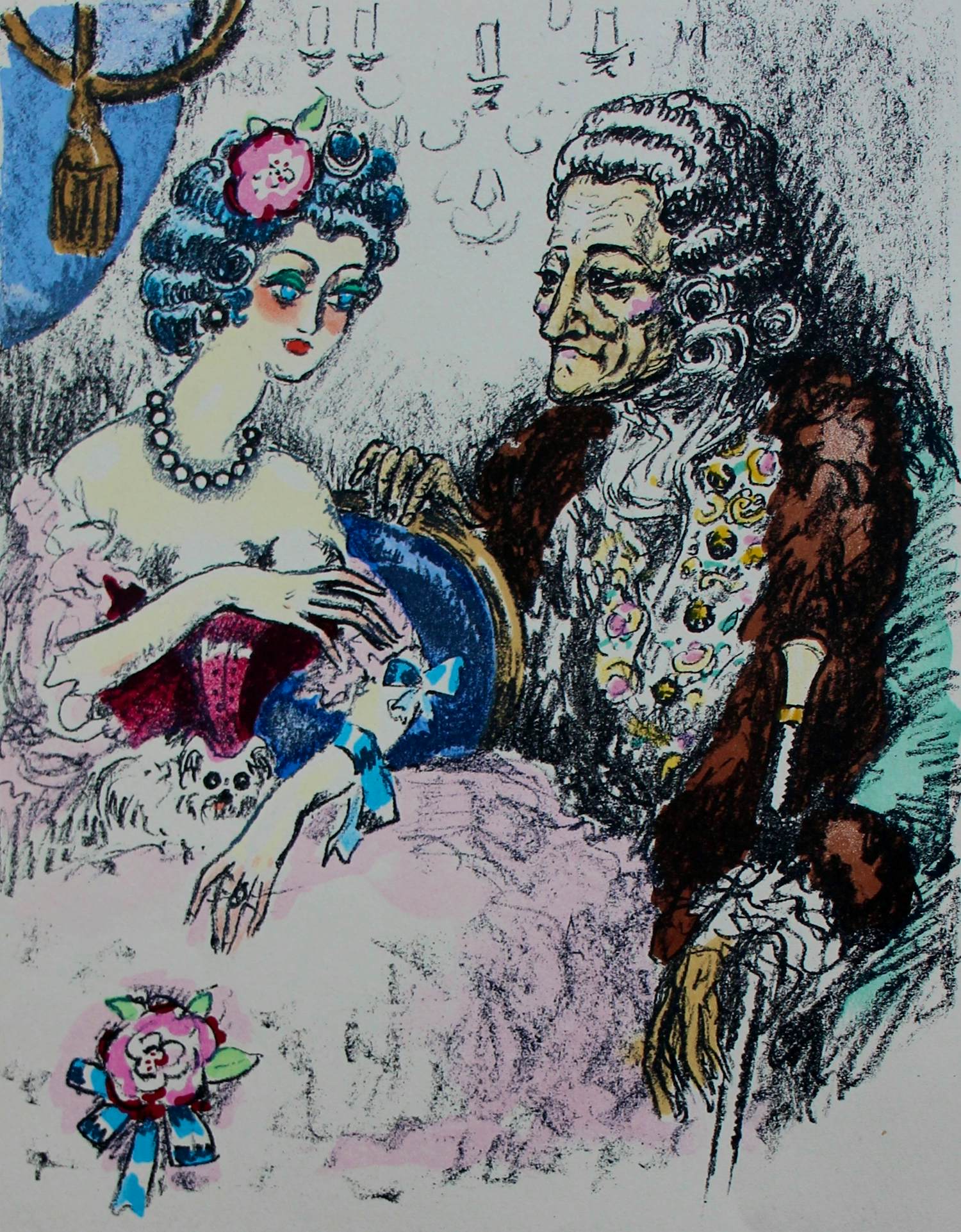 Kees van Dongen - Litho: "La révolte des anges" - 1951 kopen? Bied vanaf 199!