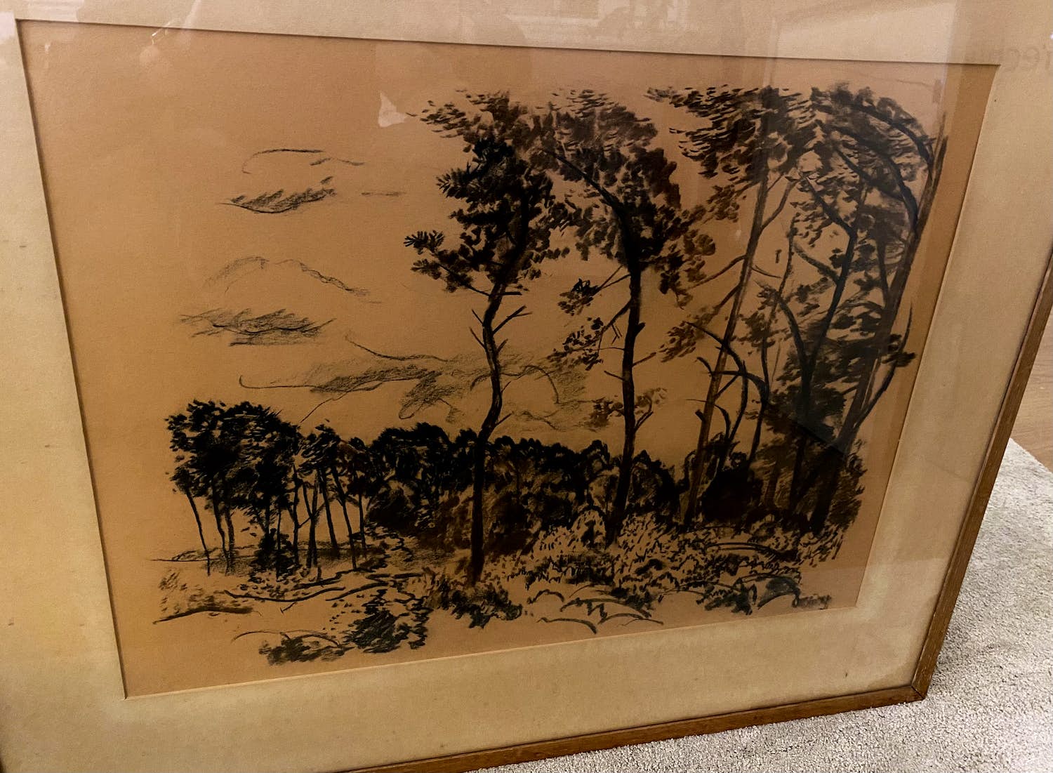 Jeanne Bieruma Oosting - Landschap met bomen (Friesland) kopen? Bied vanaf 75!