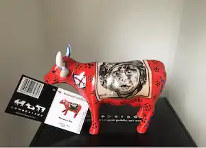 Marianne Bey - Cowparade / Selfportrait Rembrandt verkauft für € 20!