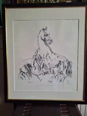 Oskar Kokoschka - Steigerend paard verkauft für € 135!